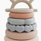 Silicone Stacking Teething Ring Toy