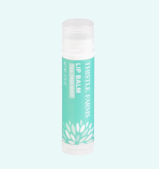 Organic Shea Butter & Beeswax Lip Balm: Tea Tree Mint